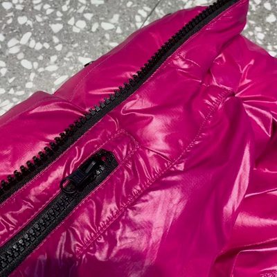 Canada Goose hot pink, quilted, cropped puffer jacket — 6