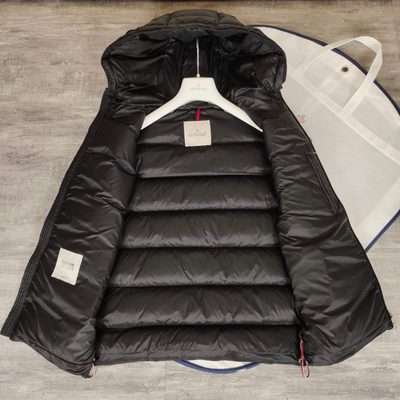 Moncler Vanoise Men's Hooded Down Gilet in black — 4