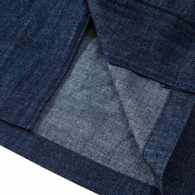 Prada men's navy blue denim bowling shirt — 8