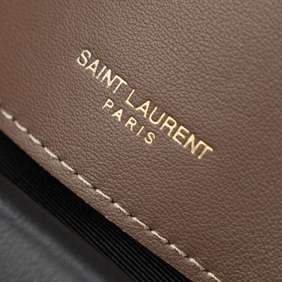 Saint Laurent Loulou Matelassé Suede Shoulder Bag — 13