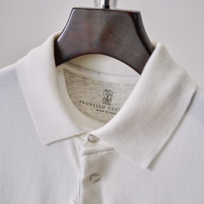 Brunello Cucinelli logo-print polo shirt — 4