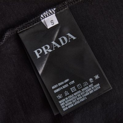 Prada Raised-Logo Cotton T-shirt — 9