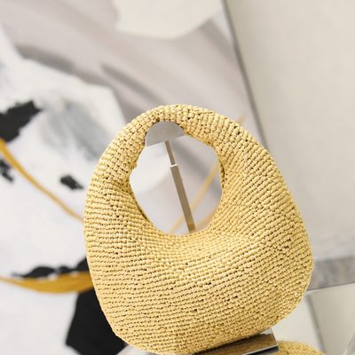 Saint Laurent Icare Hobo in Raffia — 8
