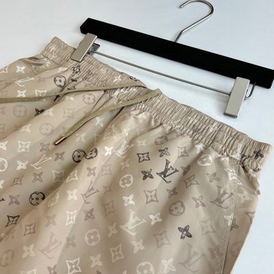 Louis Vuitton beige Monogram swim shorts — 7