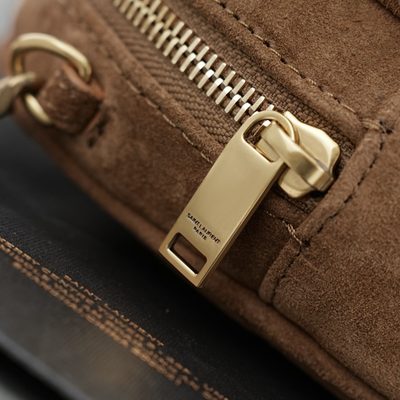 Saint Laurent Loulou Medium Suede Camera Bag — 8