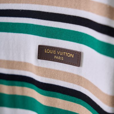 Louis Vuitton Striped Textured Short-Sleeved Polo Shirt — 7