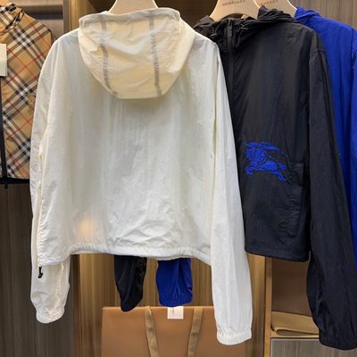 Burberry Cropped Nylon Hooded Jacket — 4