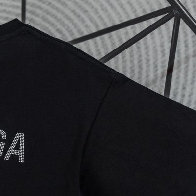 Balenciaga cotton jersey T-shirt with a center logo print — 9