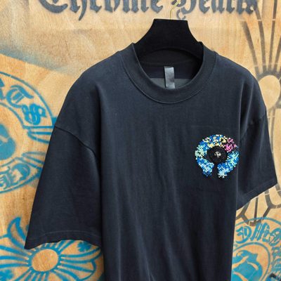 Chrome Hearts Black Casual Sunflower Tee — 3