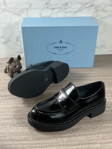 Prada platform loafers