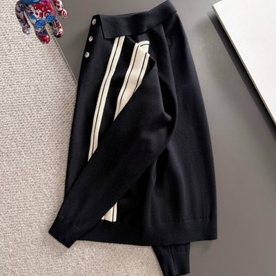 Burberry long-sleeve knit polo sweater — 7