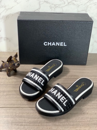 Chanel Lambskin Embroidered CC Mule Sandals — 3