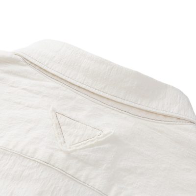 Prada Re-Nylon logo-plaque shirt — 4
