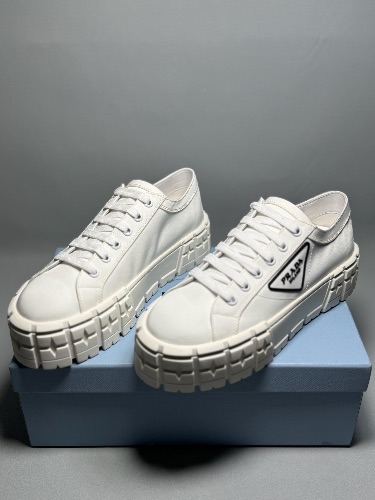 Prada Double Wheel gabardine sneakers