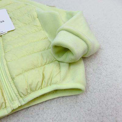 Moncler kids hooded hybrid zip-up jacket — 7