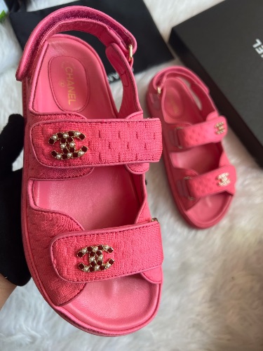 Chanel tweed "dad sandals" — 3