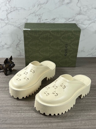 Gucci Women's Platform Perforated G Sandals — 3