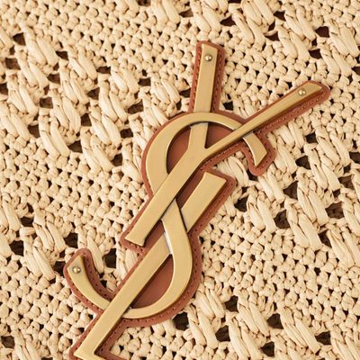 Saint Laurent Icare Medium in Raffia — 9