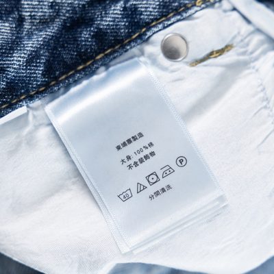 Off-White Diagonal Cotton Slim Fit Jeans — 10