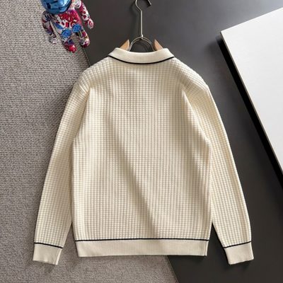 LV long-sleeve knit polo sweater — 9