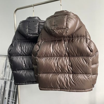 Burberry shiny shell hooded puffer jackets — 5