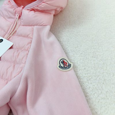 Moncler kids hooded hybrid zip-up jacket — 6
