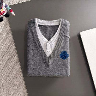 LV V-neck knitted sweater — 8