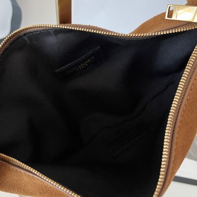 Saint Laurent Amalia Suede Hobo Bag — 9