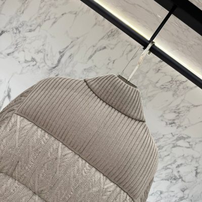 Moncler cable-knit down jacket — 9
