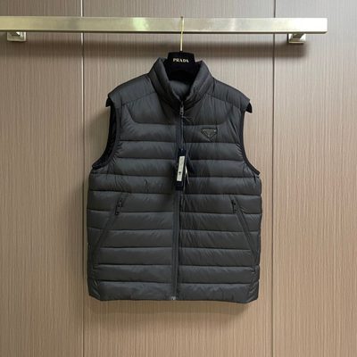Prada hybrid knit and down puffer jacket — 8