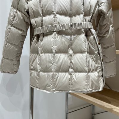 Moncler Cygnes Belted Short Down Jacket — 5