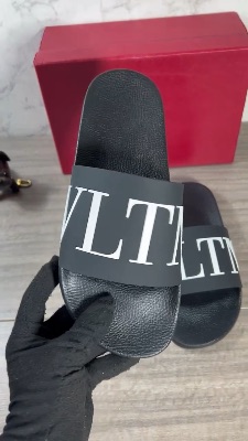 Valentino Garavani black PVC slide sandals — 5