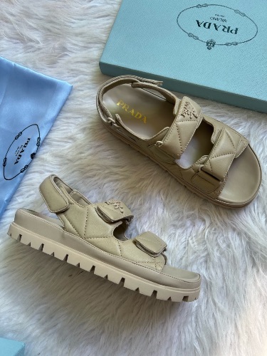 Prada quilted padded nappa leather sandals — 4