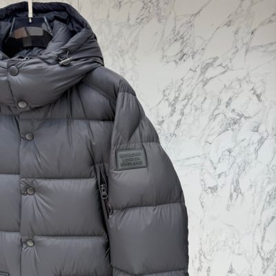 Burberry Hooded Mid-Length Down Jacket — 3