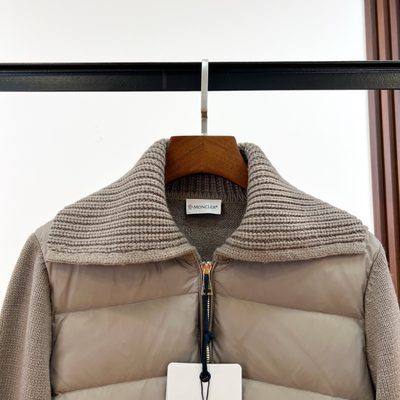 Moncler Wool & Cashmere-Blend and Quilted Shell Down Cardigan — 3