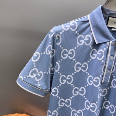 Gucci GG jacquard cotton knit polo shirt — 6
