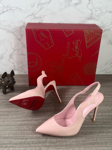Christian Louboutin Hot Chick Sling patent leather pumps