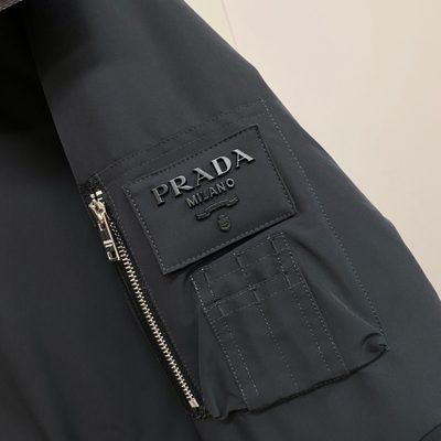 Prada Technical Fabric Down Coat — 7