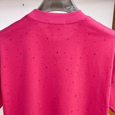 Balenciaga rhinestone-embellished white crewneck T-shirt — 8
