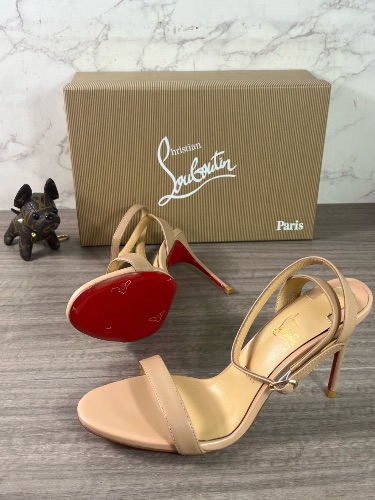 Christian Louboutin Loubigirl blush leather sandals