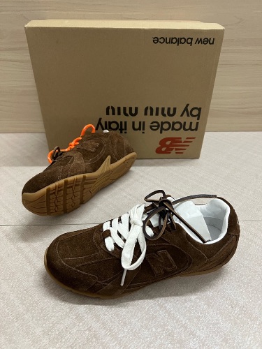 New Balance x Miu Miu 530 SL suede sneakers