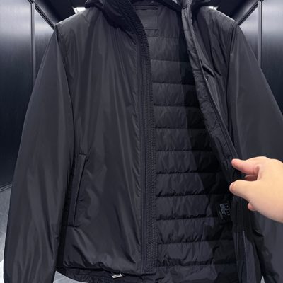 Prada Black Re-Nylon Puffer Jacket — 8