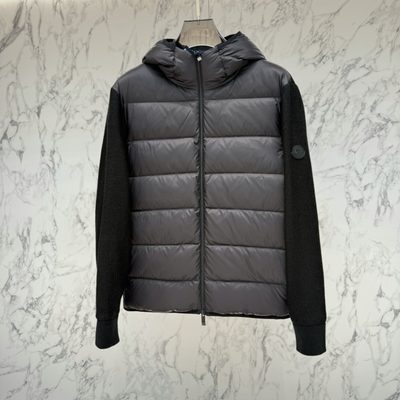 Moncler Padded Waffle-Knit Hoodie — 7