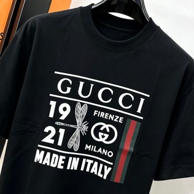 Gucci Men's "Firenze 1921" print oversized cotton t-shirt — 3