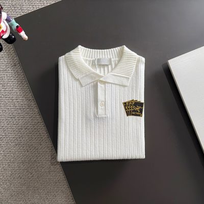 Arc'teryx long-sleeve ribbed knit polo sweater — 8