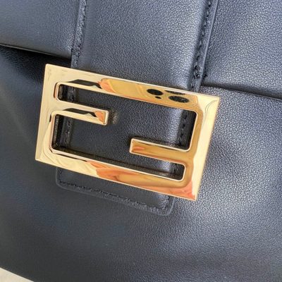 Fendi Brown FF Jacquard Fabric Backpack (T) — 4