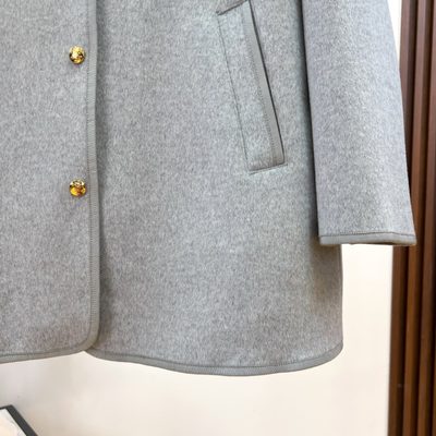 Moncler Reposse 3-in-1 Wool & Cashmere Short Down Jacket, which includes a detachable hooded quilted — 7