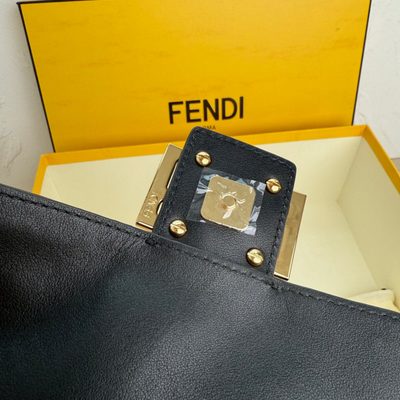 Fendi Brown FF Jacquard Fabric Backpack (T) — 6