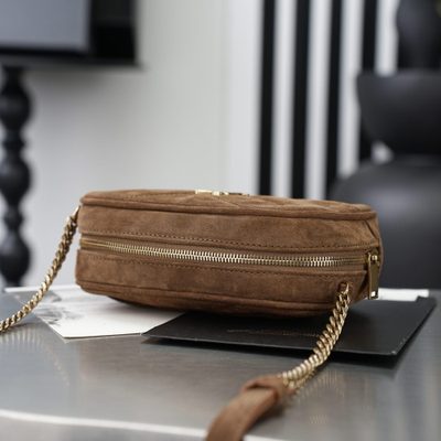 Saint Laurent Loulou Medium Suede Camera Bag — 10