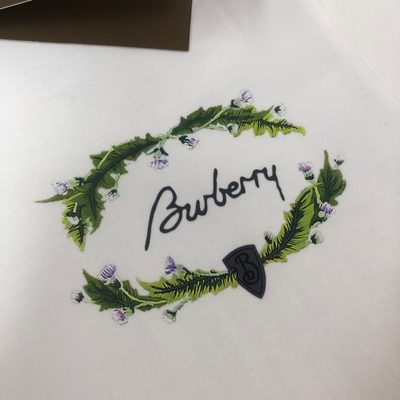 Burberry Thistle Logo Cotton T-Shirt — 5